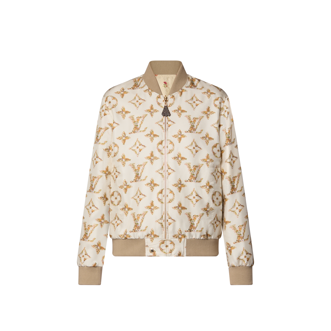 Reversible Floral Monogram Bomber Jacket - Ready to Wear | LOUIS 